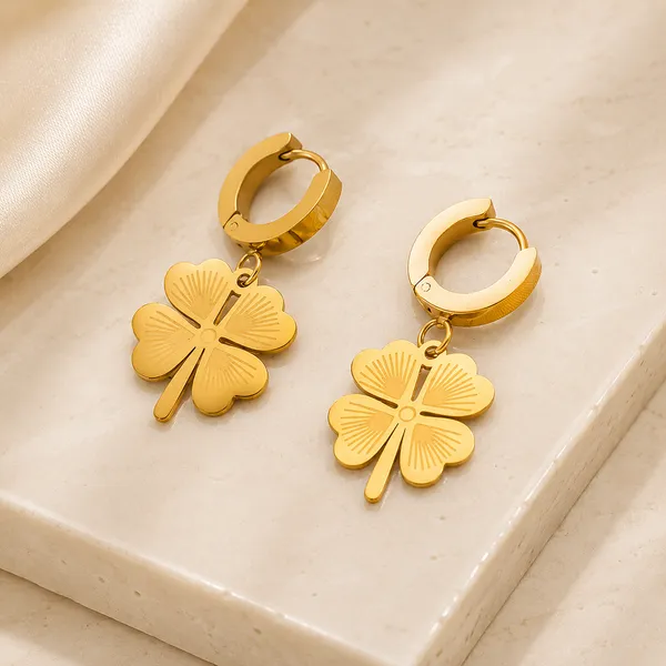 Lucky_Clover_Gold_Huggie_Drop_Earrings_Default_Title