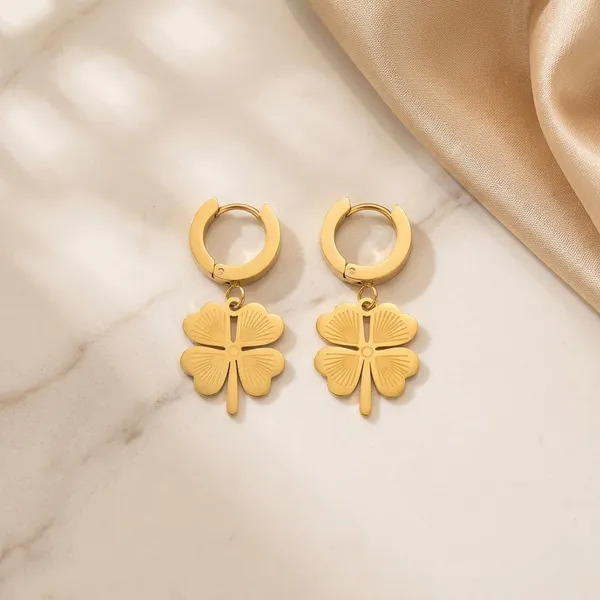 Lucky_Clover_Gold_Huggie_Drop_Earrings_Default_Title