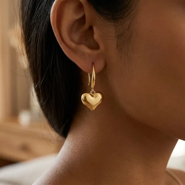 Puffy_Heart_Gold_Drop_Earrings_Default_Title