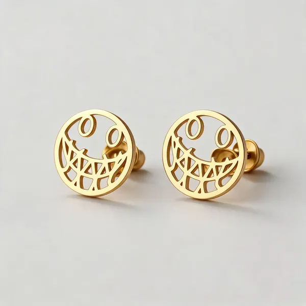 Gleamgrin_Smiley_Stud_Earrings