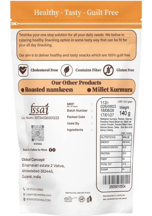 Tatshika_Roasted_Multigrain_Bhel_140G_-_Pack_of_4