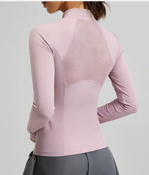 Pink_Fitted_Long_Sleeve_Sports_Top_for_Women