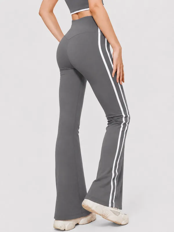 Grey_Flared_Stripe_Gym_pant__for_Women