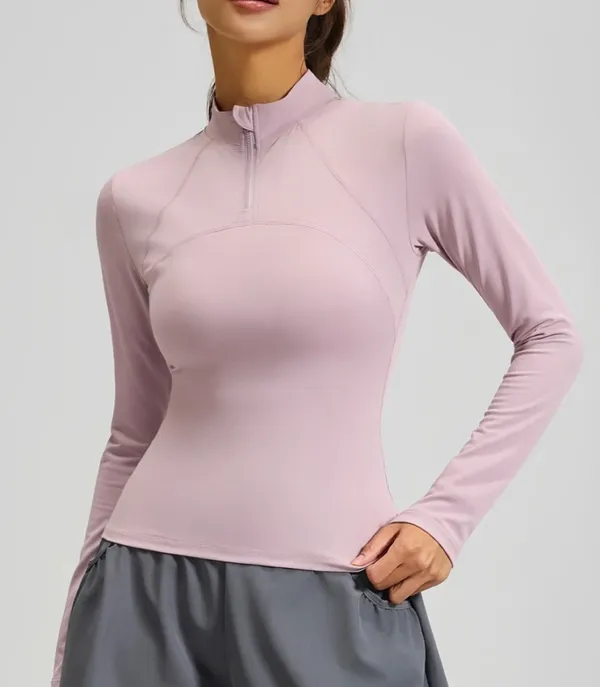 Pink_Fitted_Long_Sleeve_Sports_Top_for_Women