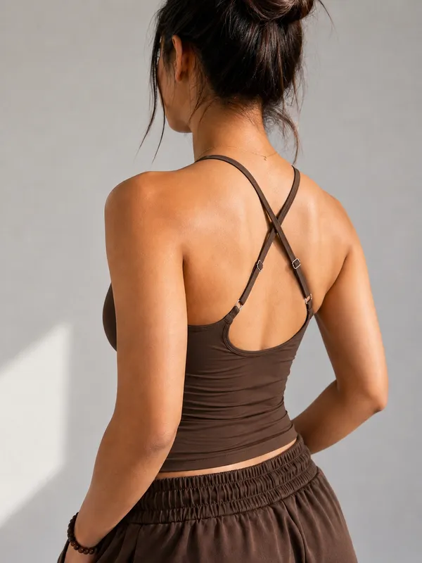 Brown_Fitted_Sleeveless_Tank_Top_for_Women