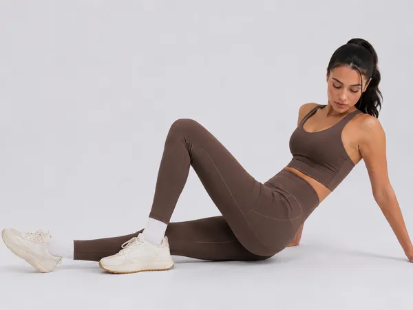 Brown_High_Waist_Full_Length_gym_pant__for_Women