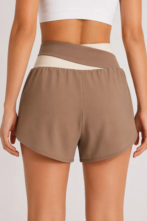 Taupe_Relaxed_Fit_Athletic_Shorts_for_Women