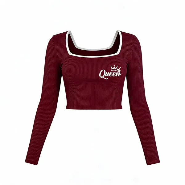 Maroon_Rib_Contrast_Queen_Print_Crop_Top_For_Women