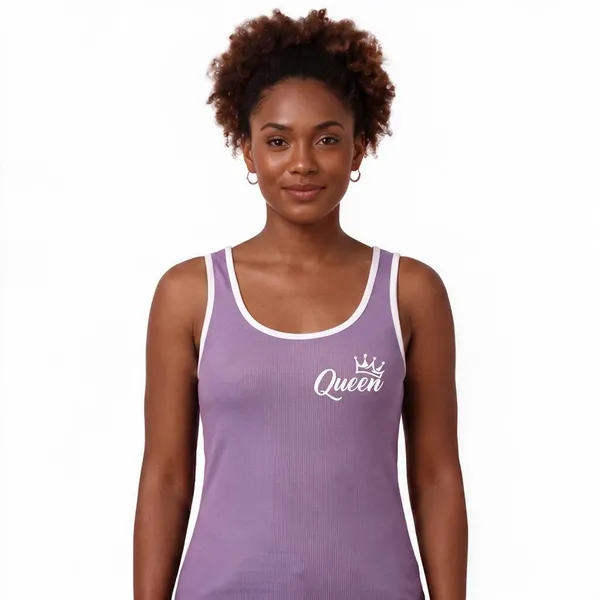 Lavender_Rib_Sleeveless_Tank_Top_For_Women