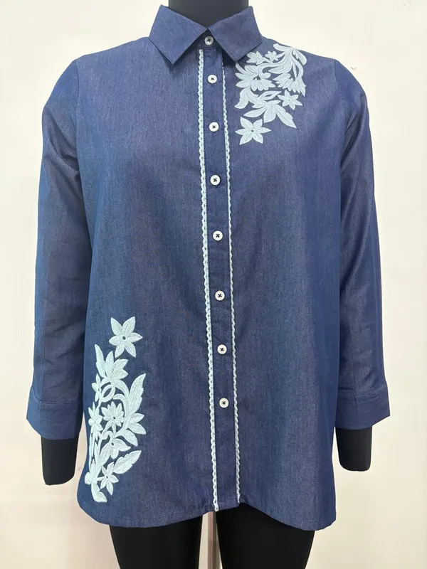 Blue_Denim_Regular_Fit_Embroidered_Shirt_For_Women