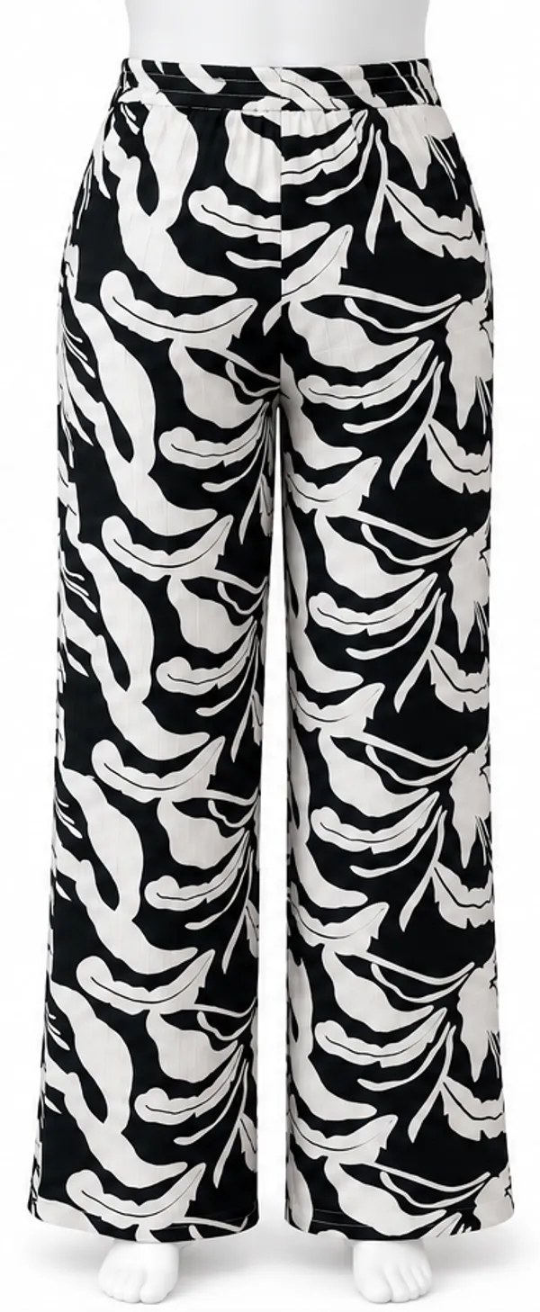 Black_Viscose_Rayon_Printed_Wide_Leg_Pants_For_Women