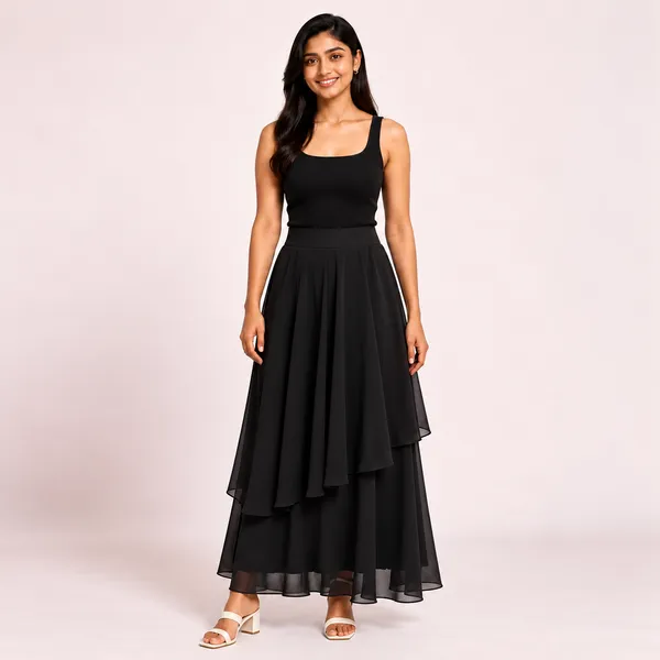 Midnight_Bloom_Georgette_Skirt_Black