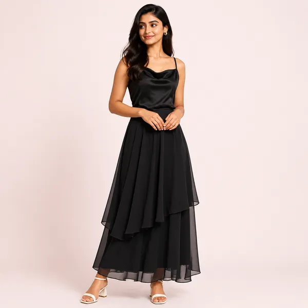 Midnight_Bloom_Georgette_Skirt_Black