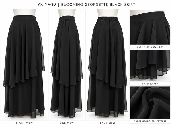 Midnight_Bloom_Georgette_Skirt_Black