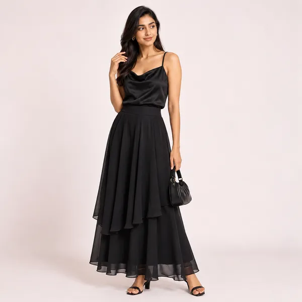 Midnight_Bloom_Georgette_Skirt_Black