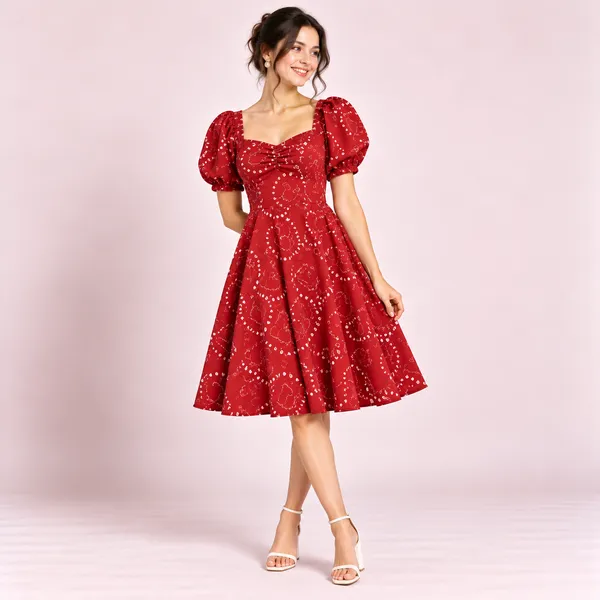 Red_Heart_Printed_Rayon_Fit_&_Flare_Midi_Dress