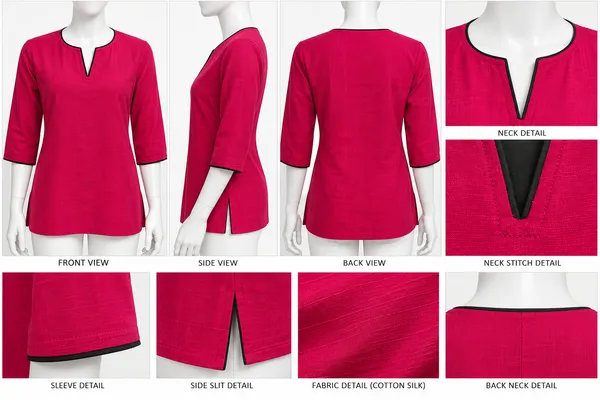 Pink_Cotton_Silk_Straight_Kurta_For_Women