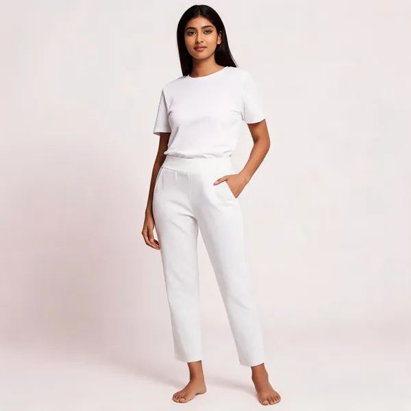 White_Cotton_Lycra_Straight_Fit_Trousers_For_Women