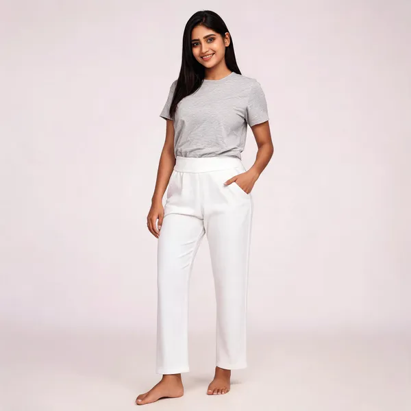 White_Cotton_Lycra_Straight_Fit_Trousers_For_Women