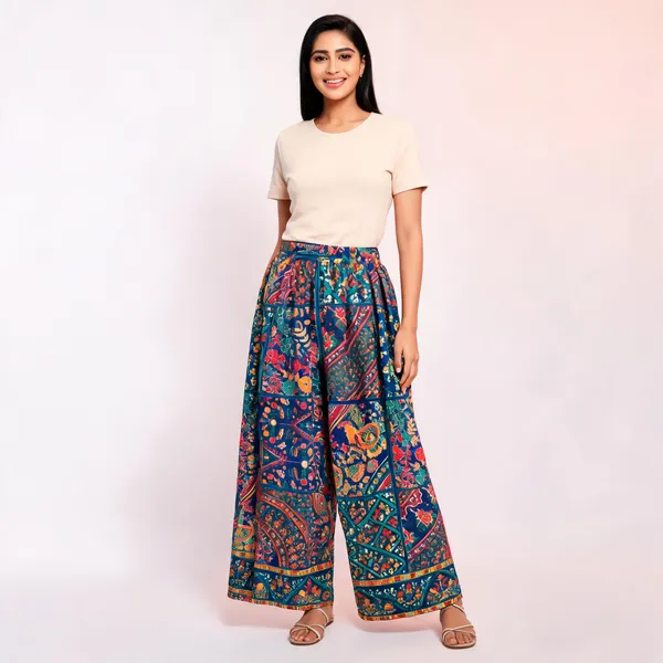 Blue_Cotton_Printed_Wide_Leg_Palazzo_Pants_For_Women