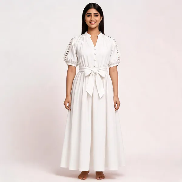 White_Cotton_Fit_And_Flare_Maxi_Dress_For_Women