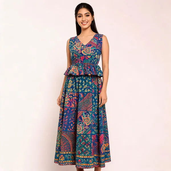 Blue_Cotton_Printed_Sleeveless_Maxi_Dress_For_Women