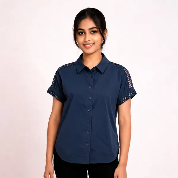 Navy_Blue_Cotton_Poplin_Regular_Fit_Shirt_For_Women
