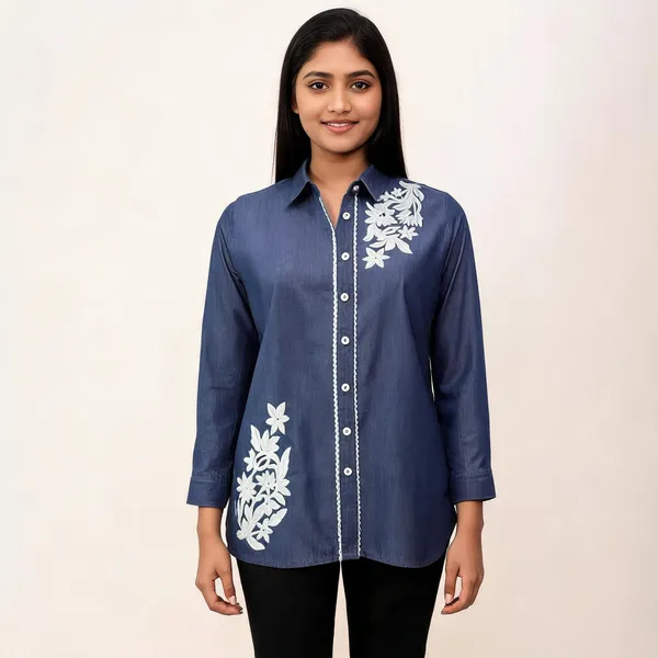 Blue_Denim_Regular_Fit_Embroidered_Shirt_For_Women