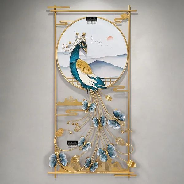 Golden_Metal_Wall_Art_For_Home_Decor