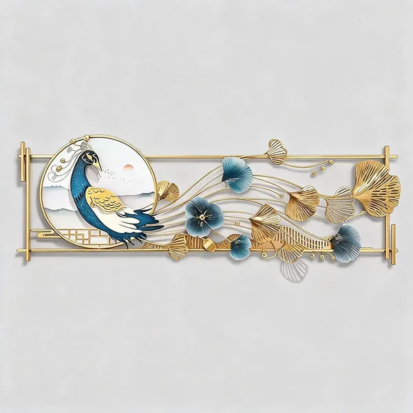Golden_Metal_Wall_Art_For_Home_Decor