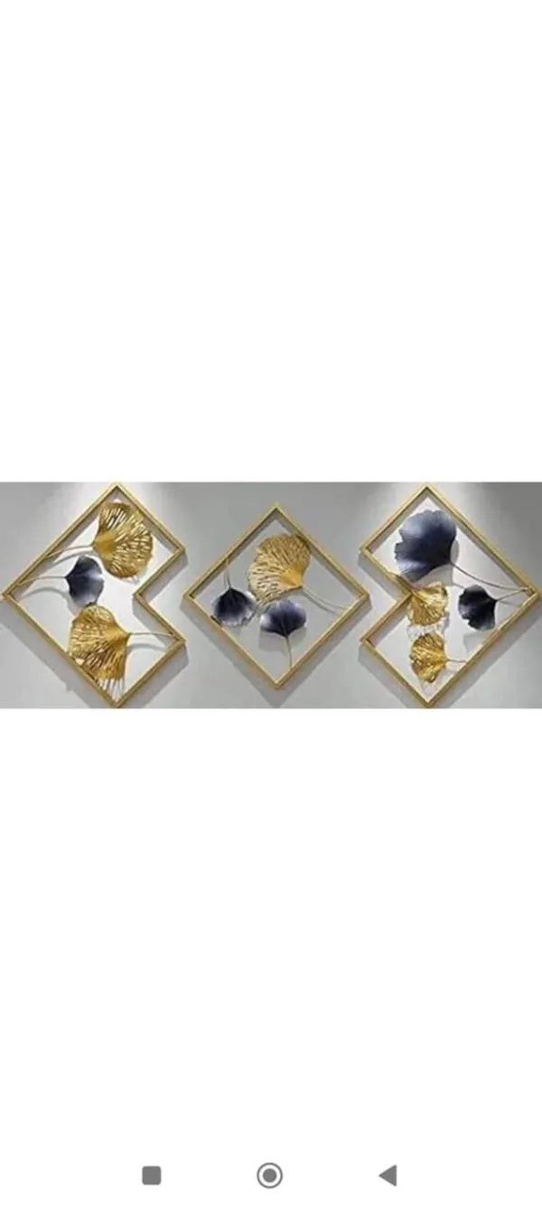 Gold_Tone_Botanical_Floral_Wall_Art_Set