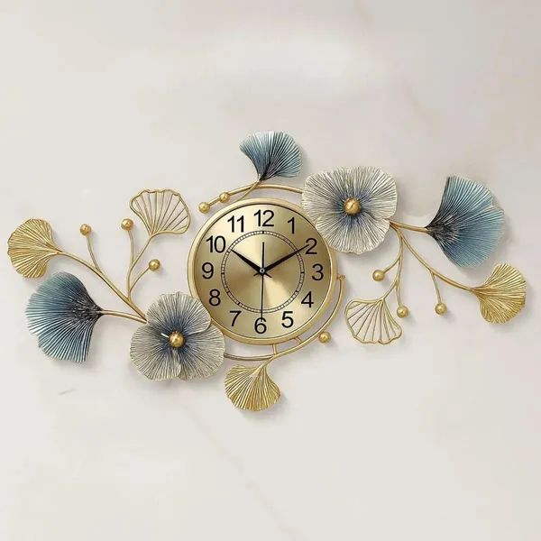 Metal_Floral_Decorative_Wall_Clock