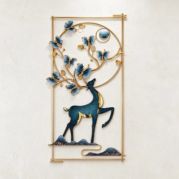 Golden_Metal_Wall_Art_For_Home_Decor