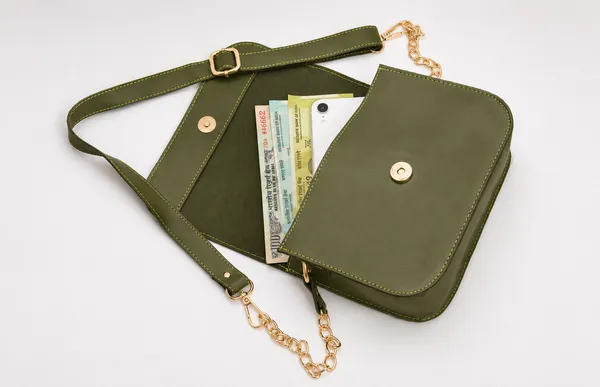 Olive_Green_Faux_Leather_Crossbody_Bag_For_Women