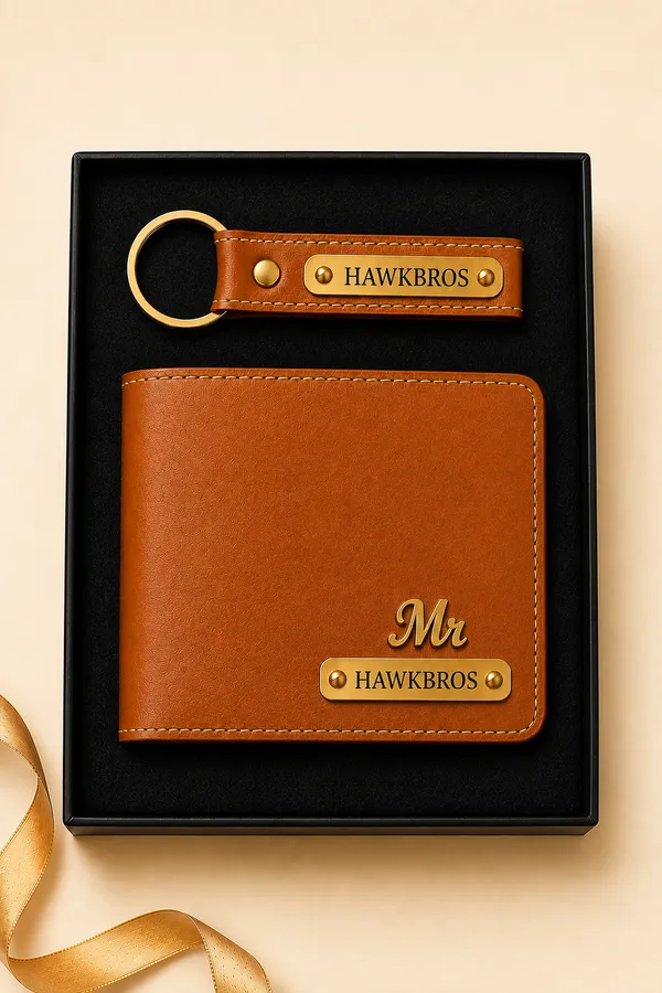 Brown_Faux_Leather_Wallet_And_Keychain_Set_For_Men_Pack_Of_2