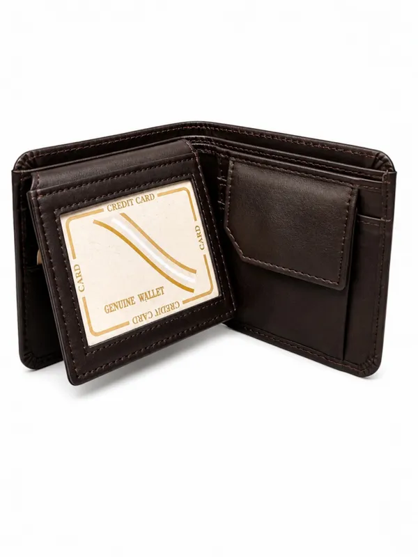 Brown_Faux_Leather_Bi-Fold_Wallet_For_Men