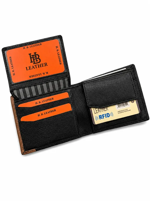 Black_Leather_Textured_Foldable_Wallet_For_Men