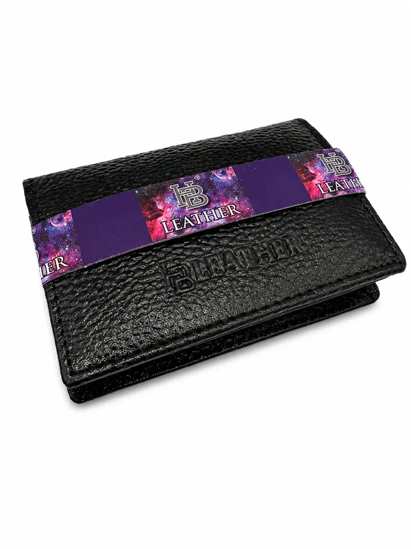 Black_Faux_Leather_Galaxy_Band_Bi-Fold_Wallet_For_Men