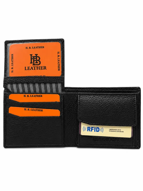 Black_Leather_Square_Panel_Embossed_Bi-Fold_Wallet_For_Men