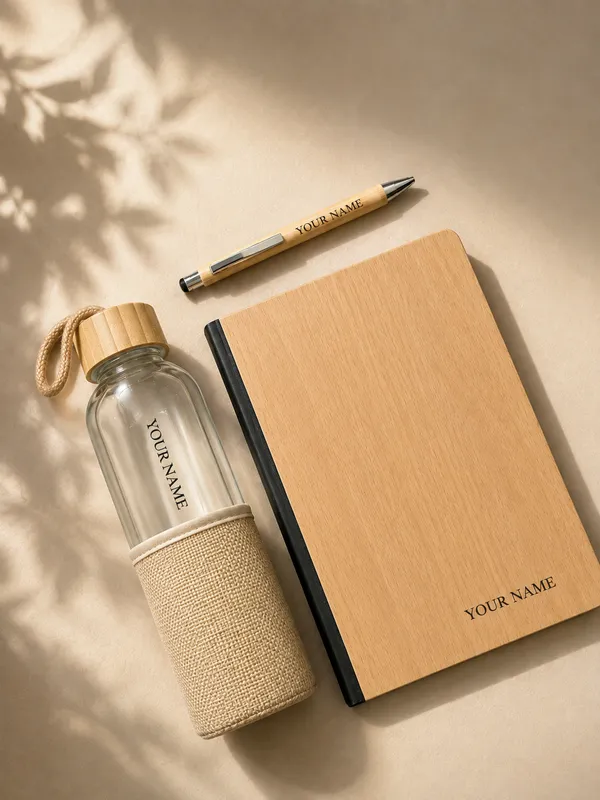 Cream_Faux_Leather_Notebook_Bottle_And_Pen_Gift_Set_Pack_Of_3