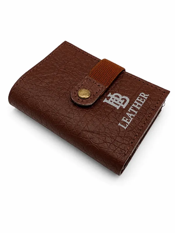 Brown_Faux_Leather_Woven_Strap_Bi-Fold_Wallet_For_Men