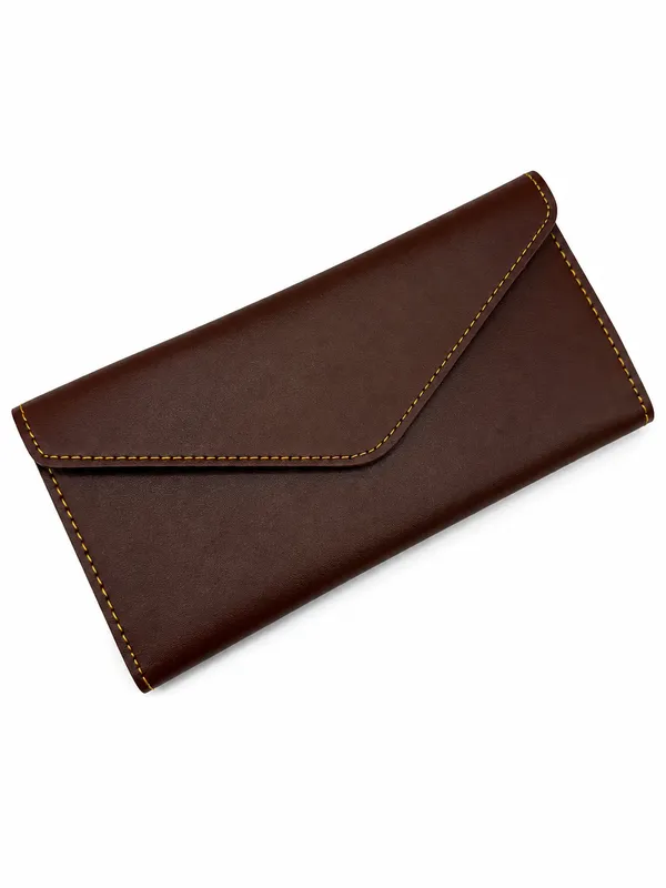 Brown_Faux_Leather_Envelope_Wallet_For_Men