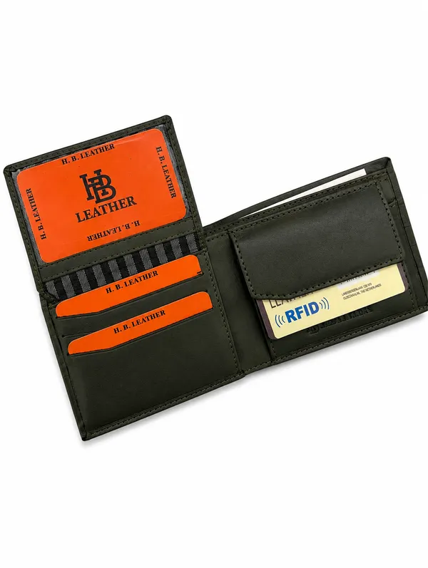 Black_Leather_Geometric_Panel_Bi-Fold_Wallet_For_Men