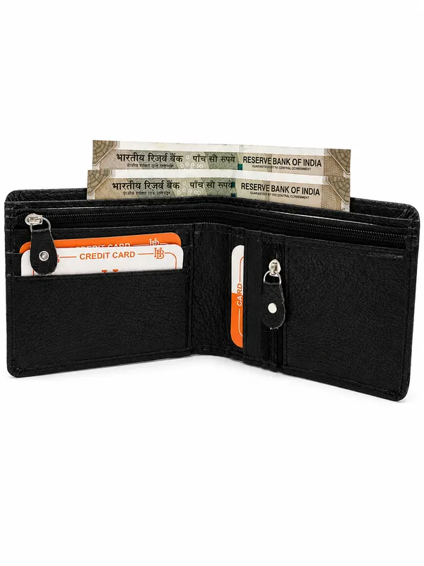 Black_Faux_Leather_Bi-Fold_Wallet_For_Men