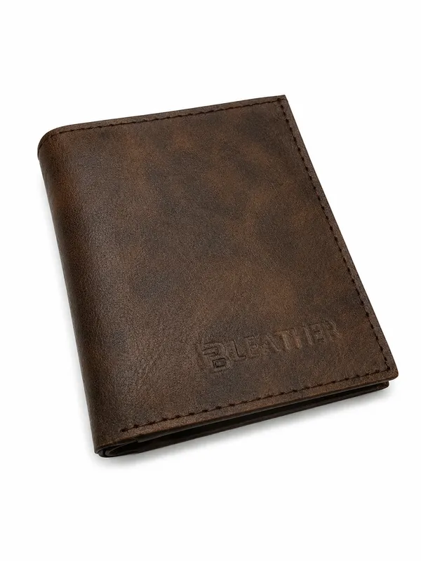 Brown_Faux_Leather_Bi-Fold_Wallet_For_Men