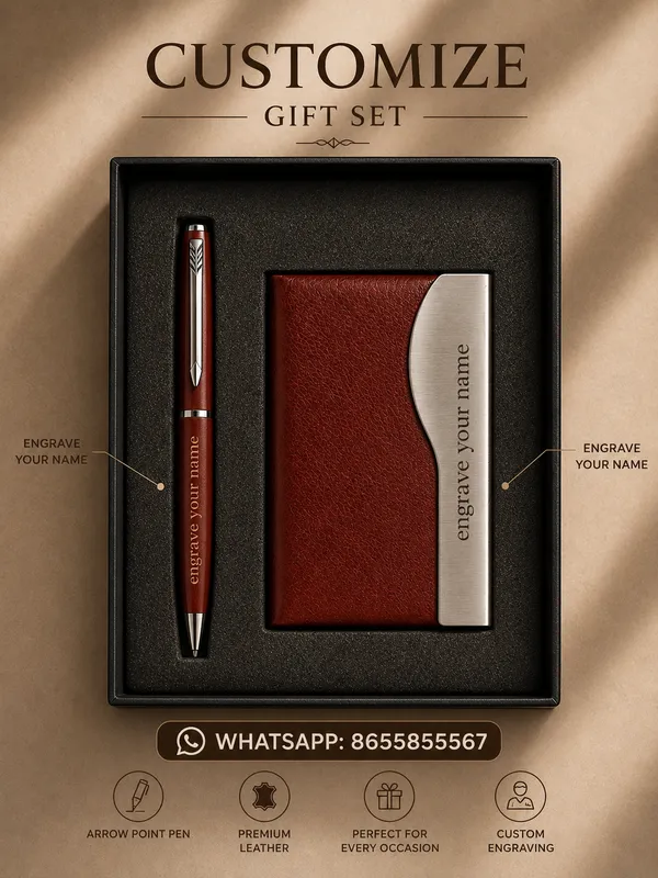 Hawkbros_Brown_Faux_Leather_Pen_And_Notebook_Gift_Set_Pack_Of_2
