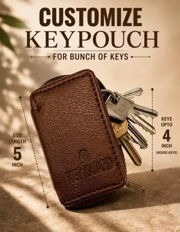Brown_Faux_Leather_Key_Pouch_For_Unisex