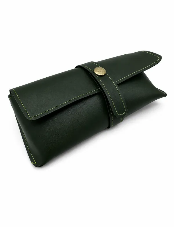 Green_Faux_Leather_Eyewear_Case_For_Unisex