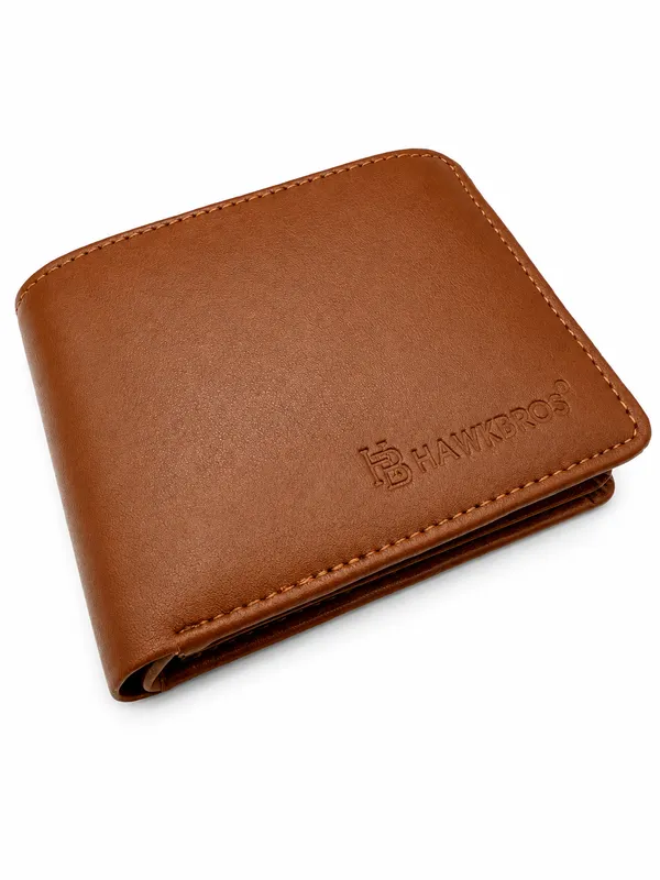 Brown_Faux_Leather_Bi-Fold_Wallet_For_Men