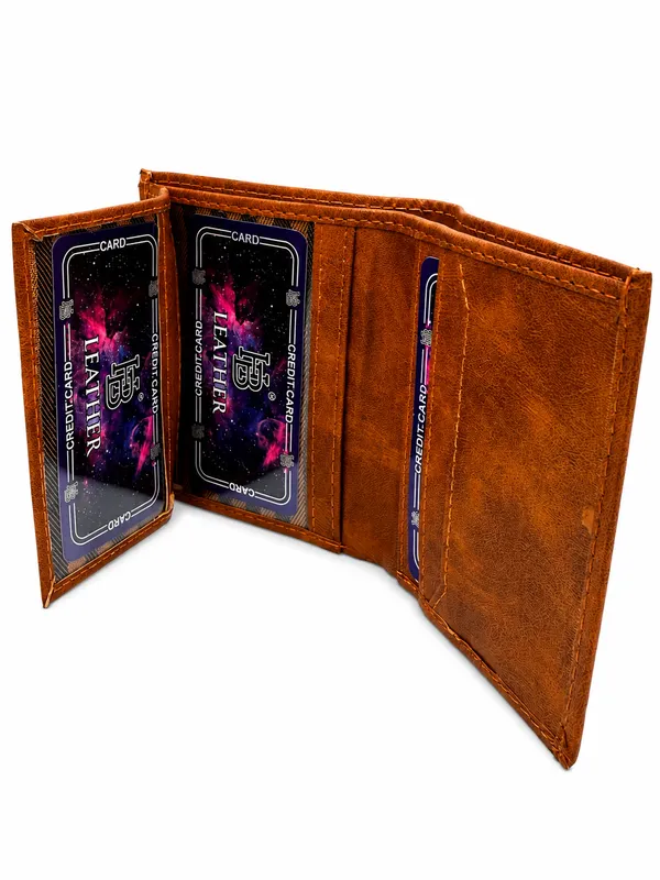 Brown_Faux_Leather_Bifold_Wallet_For_Men